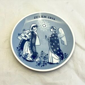Porsgrund Norway Limited Edition 1973 Christmas Plate - Promise of the Saviour